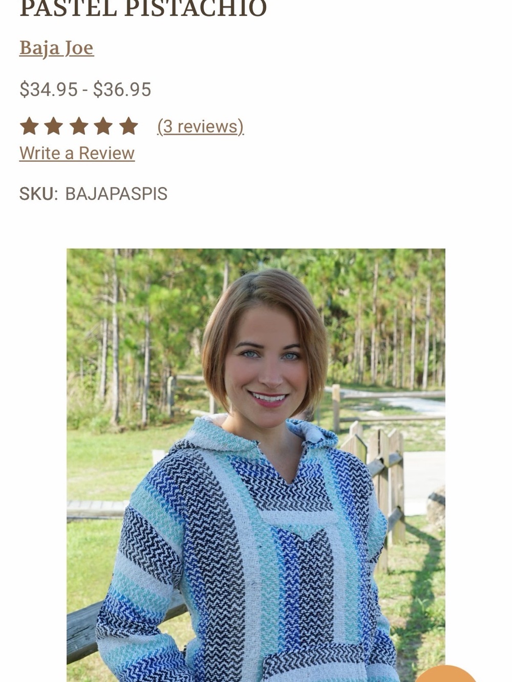 Baja Joe Women's Hoodie Poncho Pullover in Pistachio and Navy